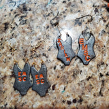 Customizable Swimmer & Team Swimsuit Dangle Earrings