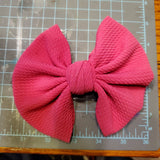 Bullet Fabric Bow (Kids) - Fushia Pink