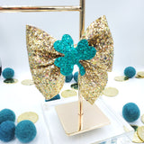 Sailor Bow (4") with Shamrock/Clover - Various - Sapphire-Passion