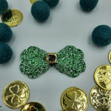 Leprechaun / Clover Bow (3.5") - Various - Sapphire-Passion