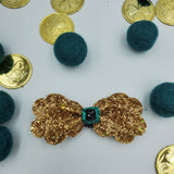 Leprechaun / Clover Bow (3.5") - Various - Sapphire-Passion