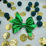 Larkin Bow (5") - Various, Green & Gold - Sapphire-Passion