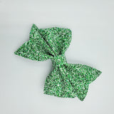 Larkin Bow (5") - Various, Green & Gold - Sapphire-Passion