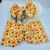 Scrunchie Headband (Kids) - Fall Leaves - Sapphire-Passion