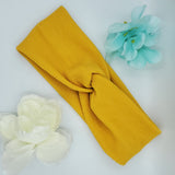 Turban Headband (Adult, L) - Mustard Yellow