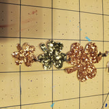 Chandalier Shamrocks/Clovers Earrings (3.25") - Green & Gold Glitter