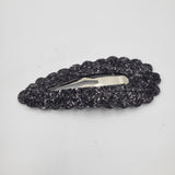 Snapclips (70mm) - Black Glitter
