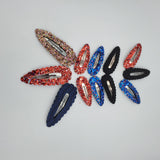 Snapclips (50mm) - Red Glitter