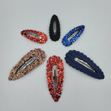 Snapclips (50mm) - Blue Glitter