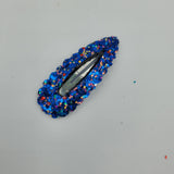 Snapclips (50mm) - Blue Glitter