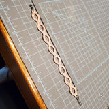 Round Oval Bracelet (Adult) - Pink Pebble Leather