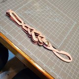 Geometric w/Link Headband (Adult) - Pink Pebble Leather