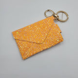Every Little Thing Envelope Wallet - Neon Orange Glitter