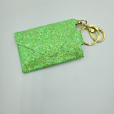 Every Little Thing Envelope Wallet - Neon Green Glitter