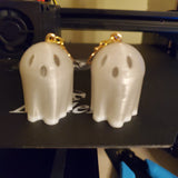 3-D Print Ghost Earrings - Glow In The Dark