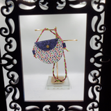 Toddler Cross Body Purse - Berries & Purple Sparkles - Sapphire-Passion