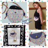 Toddler Cross Body Purse - Berries & Purple Sparkles - Sapphire-Passion