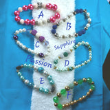 Aromatherapy Bracelets, Stretchy - Various, Peacock or Metallic with Lava Rocks - Sapphire-Passion