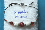 Aromatherapy Bracelets, Adjustable - Various, Solid Colors, Minimalist - Sapphire-Passion