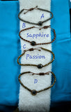 Men's Aromatherapy Bracelets, Adjustable - Various - Sapphire-Passion