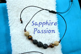 Men's Aromatherapy Bracelets, Adjustable - Various - Sapphire-Passion