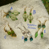 Aromatherapy Earrings - Various Minimalist - Sapphire-Passion