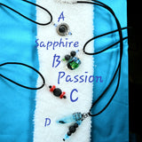 Aromatherapy Necklace & Charms - Various Minimalist - Sapphire-Passion