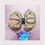 Pinch Bow (3" & 4") - Various, Dino Mite & Unicorn - Sapphire-Passion