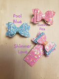 Diva Double Bow (1.75") - Various Colors - Sapphire-Passion