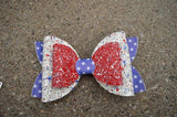 Diva Double Bow (5") - Various, 4th of July - Sapphire-Passion