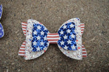 Diva Double Bow (5") - Various, 4th of July - Sapphire-Passion