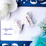 Diva Double Bow (3.5") - Various, Rainbows - Sapphire-Passion