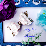 Diva Double Bow (3.5") - Various, Rainbows - Sapphire-Passion