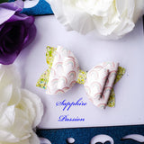 Diva Double Bow (3.5") - Various, Rainbows - Sapphire-Passion