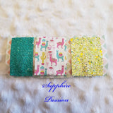 Llamas, Pink, Teal, & Yellow - Various - Sapphire-Passion