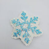 Snowflakes, Snap Clips - Various Blue & White (Diamond, Circle, and Star) - Sapphire-Passion