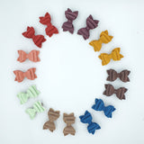 Suede Bows - Various I - Sapphire-Passion