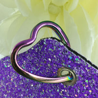 Keychain Holder for 30mL Spray bottle - Purple Glitter - Sapphire-Passion