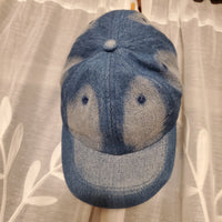 Faded Jean Adjustable Hat for Customization - Sapphire-Passion