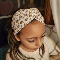 Scrunchie Headband (Kids) - Flower Crown Tiger - Sapphire-Passion