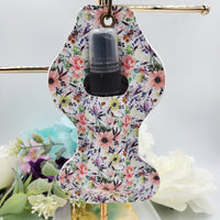 Keychain Holder for 30mL Spray bottle - Whimsical Floral - Sapphire-Passion