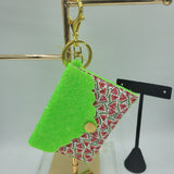 Scallop Card Holder - Watermelons & Bright Green