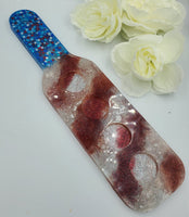 Shot Glass Paddle - Red, White, & Blue