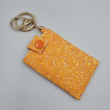 Every Little Thing Envelope Wallet - Neon Orange Glitter