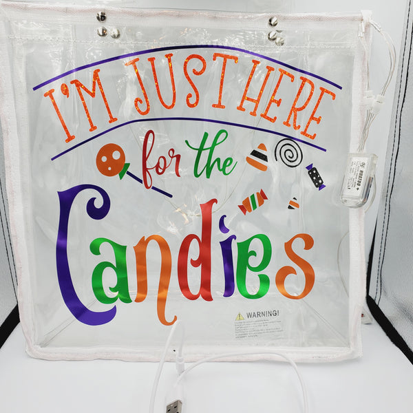 LED Halloween Bag - Here for the Candies