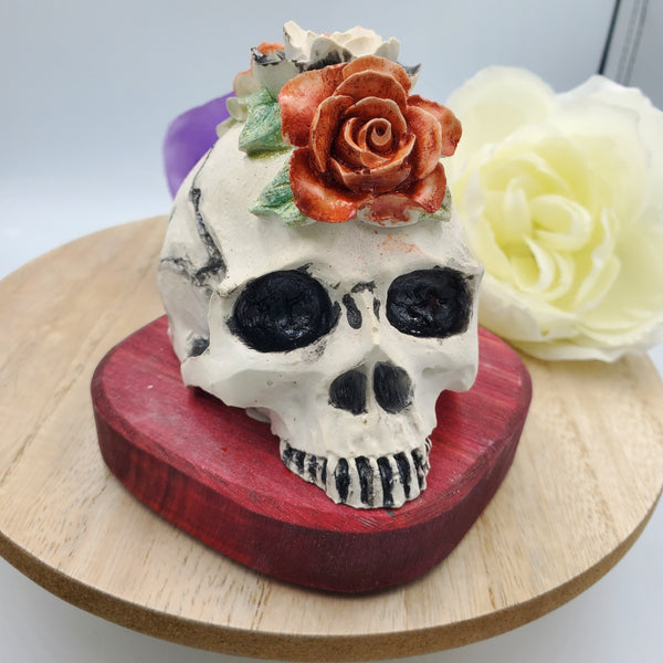 Skull & Roses Passive Diffuser - Red Base w/Color