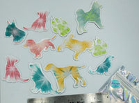 Magnet, Set - watercolor Dogs
