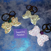 Aromatherapy Keychain Bows, Various - Sapphire-Passion