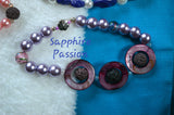 Aromatherapy Bracelets, Stretchy - Various, Premium Beads - Sapphire-Passion