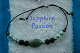 Aromatherapy Bracelets, Adjustable - Various, Solid Colors, Minimalist - Sapphire-Passion